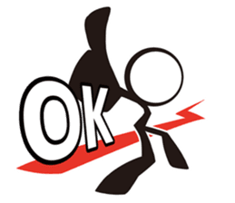 Stylish! Bouningen (Stick-man) sticker #99317