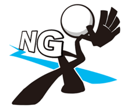 Stylish! Bouningen (Stick-man) sticker #99322