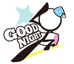 Stylish! Bouningen (Stick-man) sticker #99323