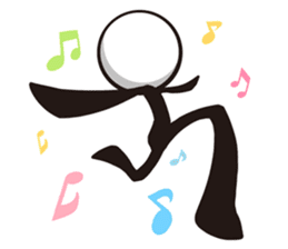Stylish! Bouningen (Stick-man) sticker #99324