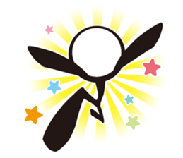 Stylish! Bouningen (Stick-man) sticker #99328