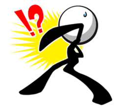 Stylish! Bouningen (Stick-man) sticker #99337