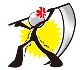 Stylish! Bouningen (Stick-man) sticker #99339