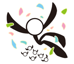 Stylish! Bouningen (Stick-man) sticker #99351