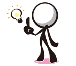 Stylish! Bouningen (Stick-man) sticker #99354