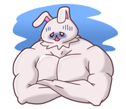 The muscles of lovely animals sticker #99721