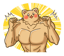 The muscles of lovely animals sticker #99727