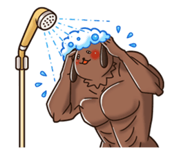 The muscles of lovely animals sticker #99733