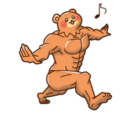 The muscles of lovely animals sticker #99738