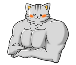 The muscles of lovely animals sticker #99739