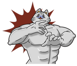 The muscles of lovely animals sticker #99748