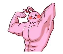 The muscles of lovely animals sticker #99754