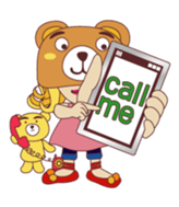 bear girl sticker #99940