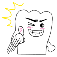 Crazy Tooth (tooth family) sticker #100158