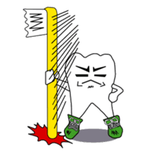 Crazy Tooth (tooth family) sticker #100163
