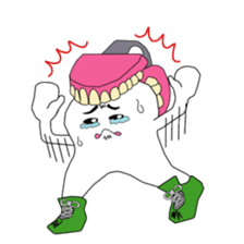 Crazy Tooth (tooth family) sticker #100166