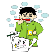 Crazy Tooth (tooth family) sticker #100186