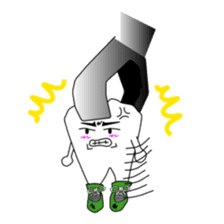 Crazy Tooth (tooth family) sticker #100194