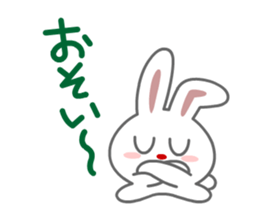 Gloves rabbit sticker #100520