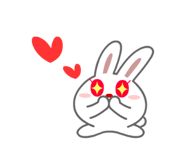 Gloves rabbit sticker #100521