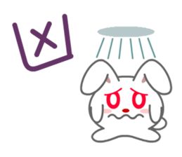 Gloves rabbit sticker #100522