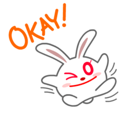 Gloves rabbit sticker #100541