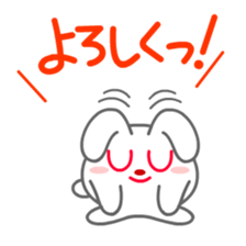 Gloves rabbit sticker #100553