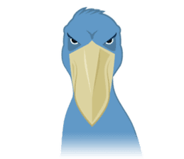 The suspicious bird:Mr.Shoebill sticker #101036