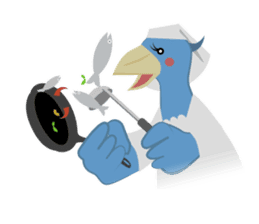 The suspicious bird:Mr.Shoebill sticker #101041
