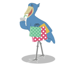 The suspicious bird:Mr.Shoebill sticker #101046