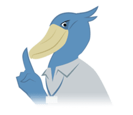The suspicious bird:Mr.Shoebill sticker #101048