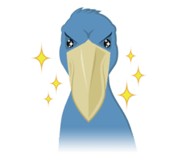 The suspicious bird:Mr.Shoebill sticker #101061