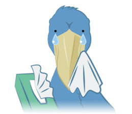 The suspicious bird:Mr.Shoebill sticker #101062