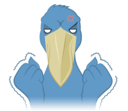 The suspicious bird:Mr.Shoebill sticker #101063