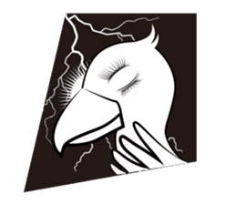 The suspicious bird:Mr.Shoebill sticker #101070