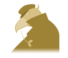 The suspicious bird:Mr.Shoebill sticker #101073
