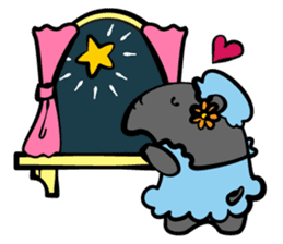 Animals share house sticker #101363