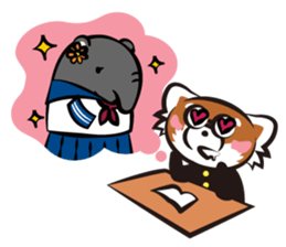 Animals share house sticker #101371