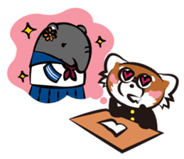 Animals share house sticker #101371