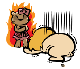 Animals share house sticker #101373