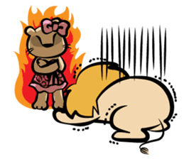 Animals share house sticker #101373