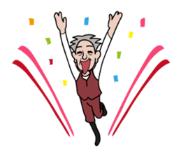 nice old man OYAKATA sticker #101798