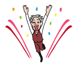 nice old man OYAKATA sticker #101798