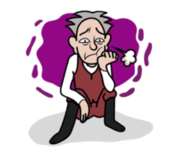 nice old man OYAKATA sticker #101799