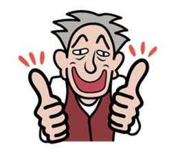 nice old man OYAKATA sticker #101801