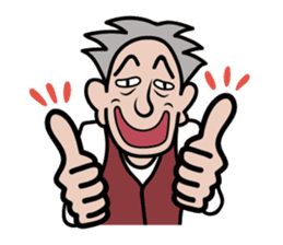 nice old man OYAKATA sticker #101801