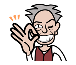 nice old man OYAKATA sticker #101807