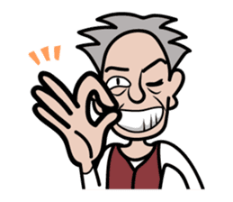 nice old man OYAKATA sticker #101807
