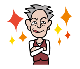 nice old man OYAKATA sticker #101809