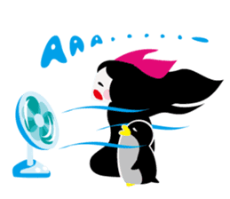 Leica & her penguin's everyday life sticker #101889